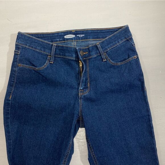 Old Navy Jeans Women’s 4 Blue Denim Super Skinny Mid Rise Casual Preppy - Picture 4 of 12